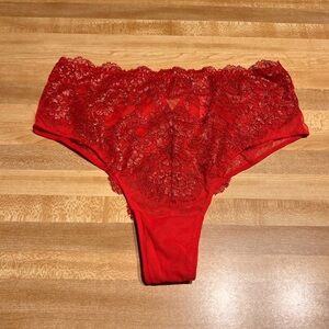 Victoria's Secret High Waist Cheeky Lace Panty Size Medium